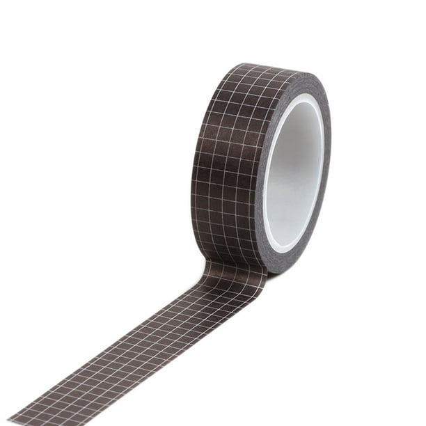 Washi Tape,15mm×10m Grid Printed Pattern Sticky Adhesive Paper for Scrapbooking Washi Tape,15mm×10m Grid Printed Pattern Sticky Adhesive Paper for Scrapbooking